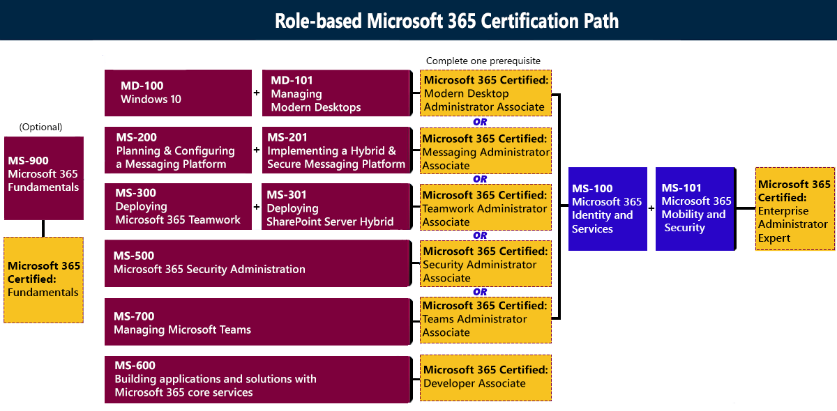 Microsoft 365_course_road_map